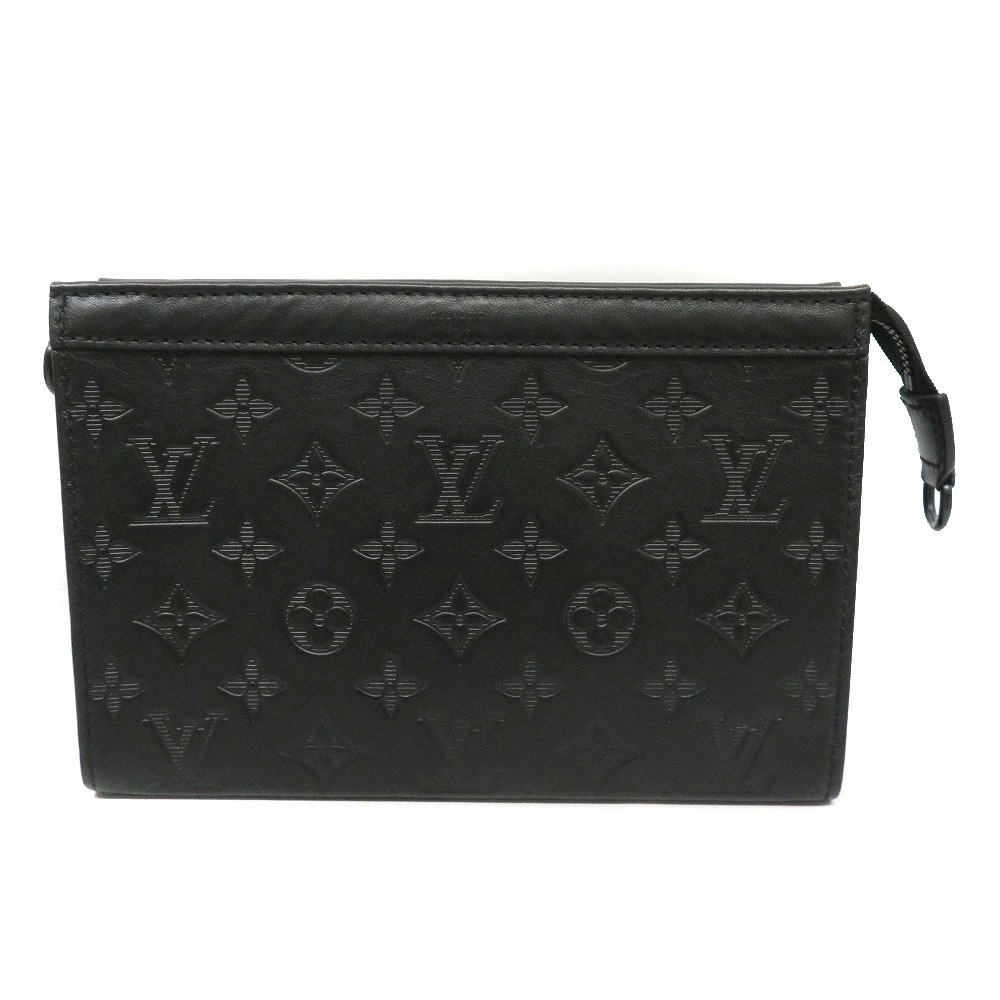 LOUIS VUITTON Gaston Wearable Wallet Monogram Shadow Black Shoulder Bag Clutch